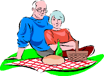 Clip art symbol
of Couple on Picnic